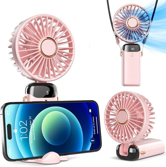 3 in 1 Portable Handheld Fan (Battery Operated Fan) (with LED Display)