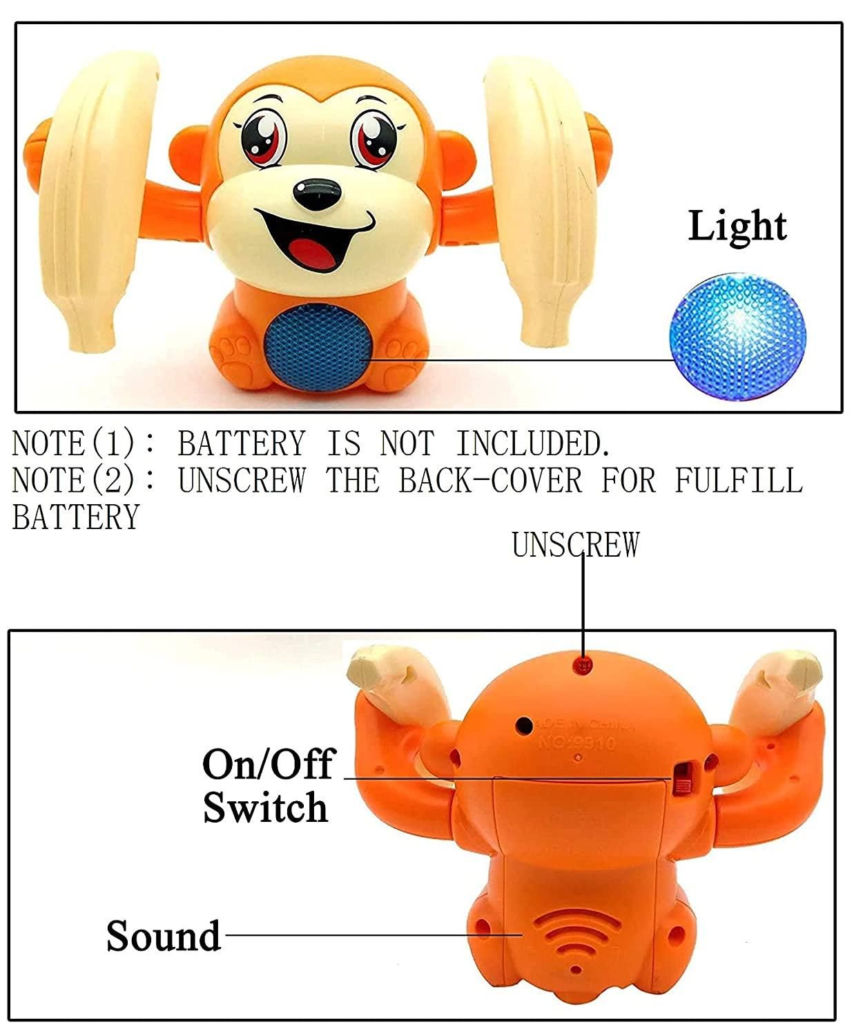 Spinning and Dancing Tumble Monkey (Rolling Doll)