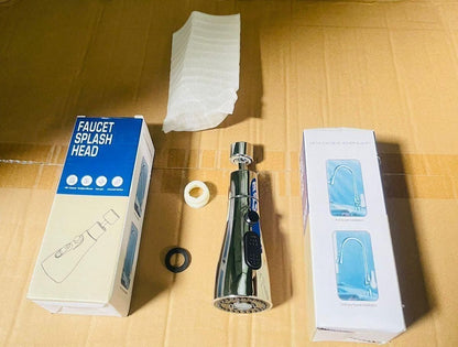 Pull Down Sink Sprayer Attachment (3 Modes) (Kitchen Faucet) (Anti -Splash 360° Rotatable)