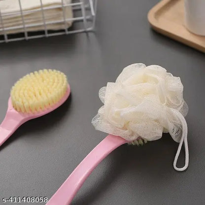 Double Sided Bath Brush Scrubber for bathing (2 IN 1 loofah)